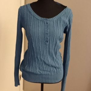Mossimo LG. long sleeve blue sweater